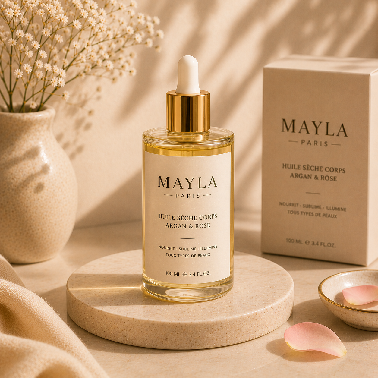 Huile Sèche Corps Argan & Rose