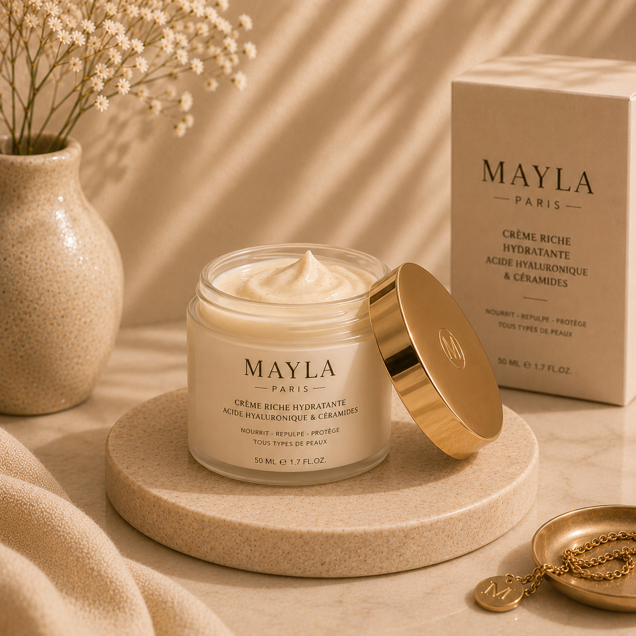 Crème Hydratante Acide Hyaluronique